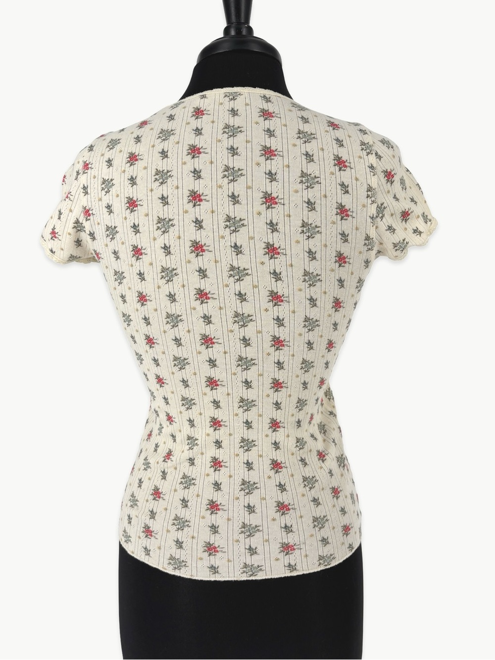 DÔEN Vivi Tee Size Medium Sundrenched Floral Pointelle Organic Cotton Baby Tee - Picture 4 of 16